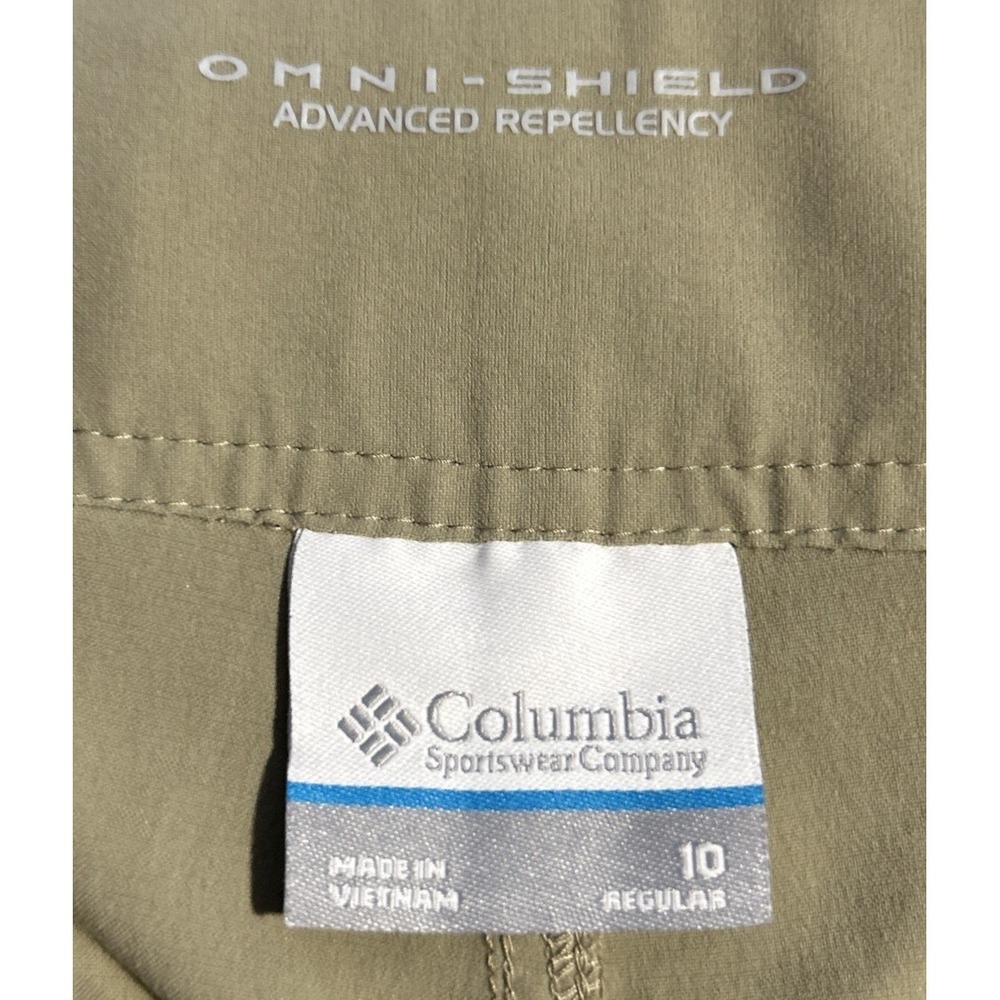 Columbia Omni Shield Advance Repellency Women's Size 10 Regular Beige Cargo Pant - Picture 6 of 10